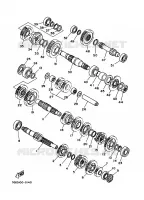 TRANSMISSION pour Yamaha YFM350X de 1996