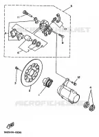 ETRIER DE FREIN ARRIERE pour Yamaha YFM350X de 1996