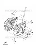 CARTER MOTEUR pour Yamaha YFM350X de 1996
