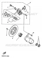 ETRIER DE FREIN ARRIERE pour Yamaha YFM350X de 1996