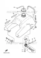 RESERVOIR A ESSENCE pour Yamaha YFM350X de 1996
