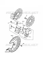 ETRIER DE FREIN AVANT pour Yamaha YFM350X de 1996