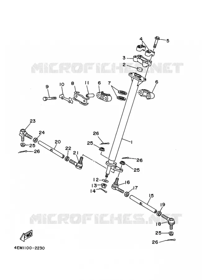 DIRECTION Yamaha QUAD 80 1996 RAPTOR  YFM80