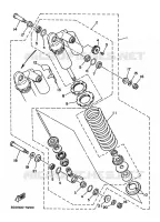 BRAS OSCILLANT / AMORTISSEUR pour Yamaha YFZ350 de 1996