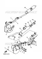 ECHAPPEMENT pour Yamaha YFZ350 de 1996