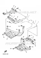 SUPPORT / REPOSE PIEDS pour Yamaha YFZ350 de 1996