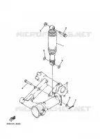 BRAS OSCILLANT / AMORTISSEUR pour Yamaha YFM350FW-X de 1996
