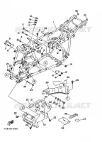 CADRE pour Yamaha YFM350FW-X de 1996