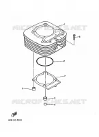 CYLINDRE pour Yamaha YFM350FW-X de 1996