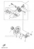 ETRIER DE FREIN ARRIERE pour Yamaha YFM350FW-X de 1996