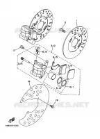 ETRIER DE FREIN AVANT pour Yamaha YFM350FW-X de 1996