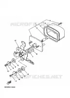 FEU ARRIERE 2 pour Yamaha YFM350FW-X de 1996