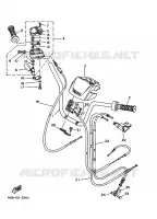 GUIDON ET CABLES pour Yamaha YFM350FW-X de 1996