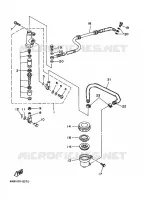 MAITRE CYLINDRE DE FREIN ARRIERE pour Yamaha YFM350FW-X de 1996