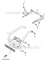 PARE CHOCS 2 pour Yamaha YFM350FW-X de 1996