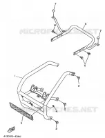 PARE CHOCS pour Yamaha YFM350FW-X de 1996