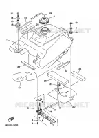 RESERVOIR A ESSENCE pour Yamaha YFM350FW-X de 1996