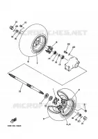 ROUE ARRIERE pour Yamaha YFM350FW-X de 1996