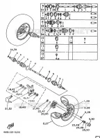 ROUE AVANT pour Yamaha YFM350FW-X de 1996