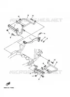 SUPPORT / REPOSE PIEDS pour Yamaha YFM350FW-X de 1996