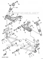 SUSPENSION / ROUE AVANT pour Yamaha YFM350FW-X de 1996