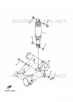 BRAS OSCILLANT / AMORTISSEUR pour Yamaha YFM350FW-X de 1996