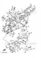 CADRE pour Yamaha YFM350FW-X de 1996