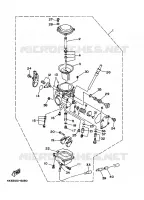 CARBURATEUR pour Yamaha YFM350FW-X de 1996