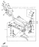COMMODO / LEVIER pour Yamaha YFM350FW-X de 1996