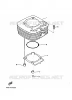 CYLINDRE pour Yamaha YFM350FW-X de 1996
