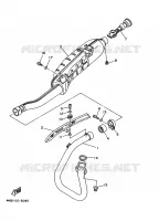 ECHAPPEMENT pour Yamaha YFM350FW-X de 1996