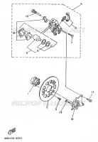 ETRIER DE FREIN ARRIERE pour Yamaha YFM350FW-X de 1996