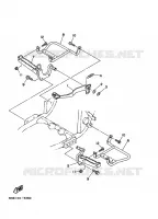 SUPPORT / REPOSE PIEDS pour Yamaha YFM350FW-X de 1996