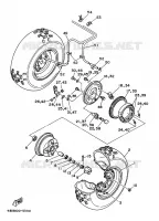 ROUE AVANT pour Yamaha YFB250 de 1995
