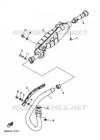 ECHAPPEMENT pour Yamaha YFM350FW de 1995