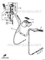 GUIDON ET CABLES pour Yamaha YFM350FW de 1995