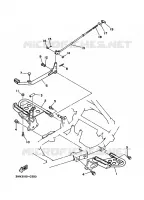 SUPPORT / REPOSE PIEDS pour Yamaha YFM350FW de 1995