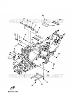 CADRE pour Yamaha YFM350X de 1995