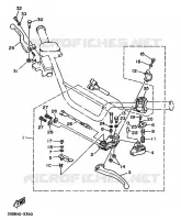 COMMODO / LEVIER pour Yamaha YFM350X de 1995