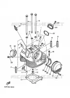 CULASSE pour Yamaha YFM350X de 1995