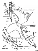 GUIDON ET CABLES pour Yamaha YFM350X de 1995