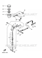 MAITRE CYLINDRE DE FREIN ARRIERE pour Yamaha YFM350X de 1995
