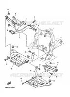 SUPPORT / REPOSE PIEDS pour Yamaha YFM350X de 1995