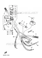 GUIDON ET CABLES pour Yamaha YFZ350 de 1995