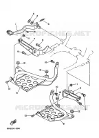 SUPPORT / REPOSE PIEDS pour Yamaha YFZ350 de 1995