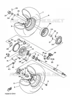 ROUE ARRIERE pour Yamaha YFB250FW de 1995