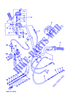 GUIDON ET CABLES pour Yamaha YFB250FW de 1995