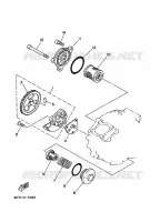 POMPE A HUILE pour Yamaha YFB250 de 1994