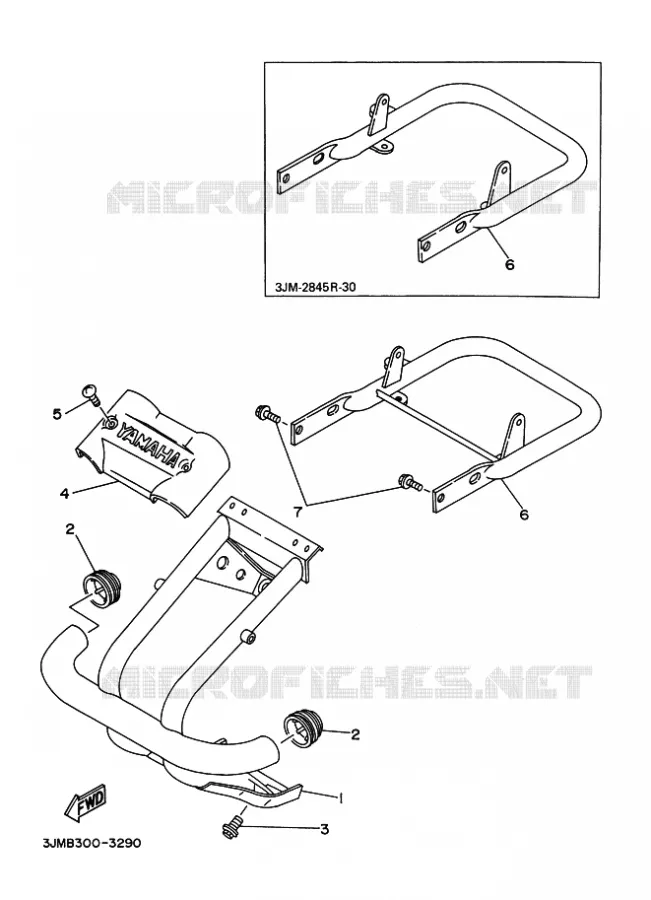 PARE CHOCS Yamaha QUAD 200 1994 BLASTER  YFS200 BLASTER