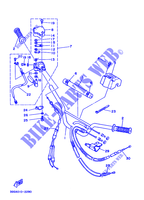 GUIDON ET CABLES pour Yamaha YFZ350 de 1994